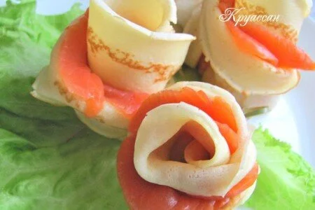 Блинчики с форелью