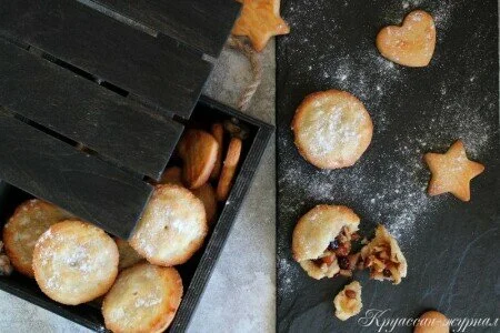 Песочные пирожки с яблоками – рождественская выпечка